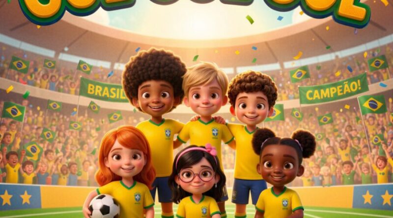 Nossa Turminha Kids transforma a emoção da Copa em louvor com a canção “Gol Gol Gol! Jesus É O Campeão”